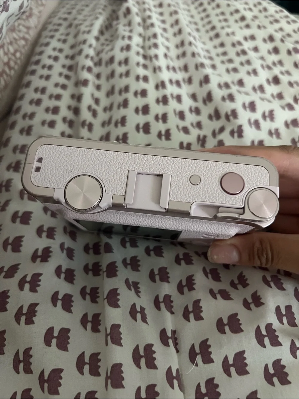 Fujifilm Instax Mini Evo Instant Camera in Pale Pink and Silver
